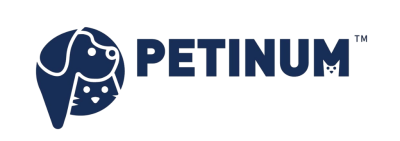 PETINUM with dog and cat face logo.